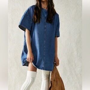 Free People Blue Mini Dress